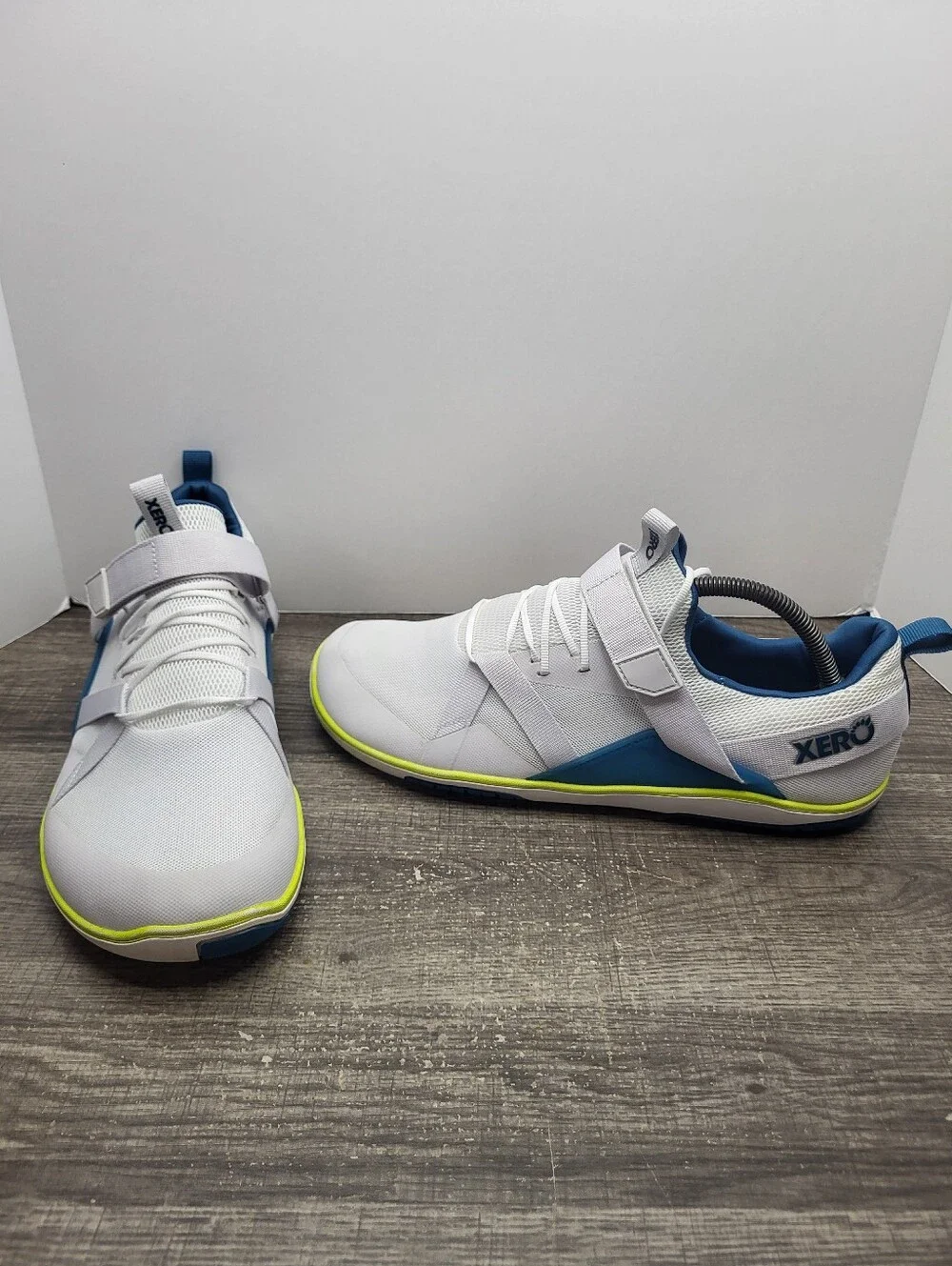 Xero Shoes Forza Trainer Men’s Sz 10.5 White Blue Barefoot Training Shoes